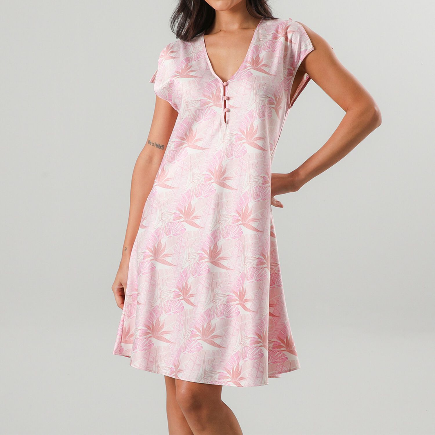 Camisola Amarra Satin Print 33594-225 image number 0.0